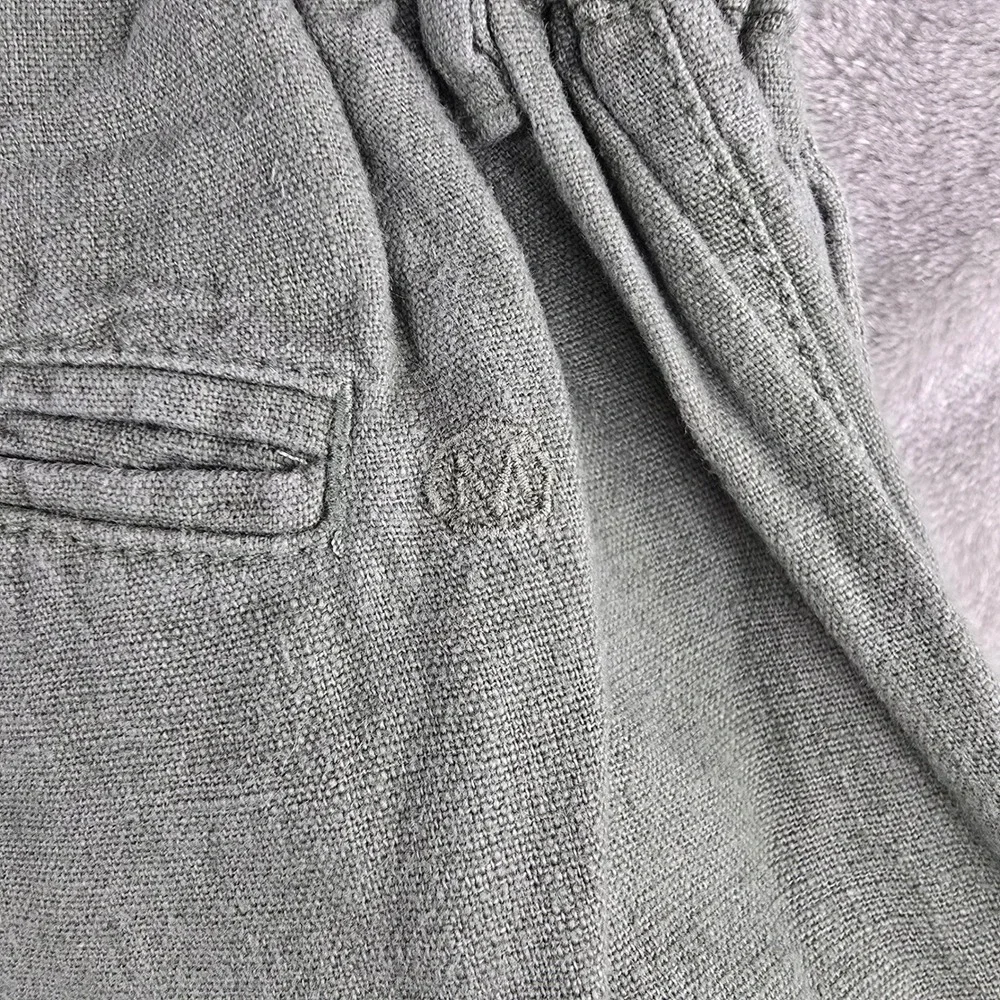 MR MARVIS The Linens Mens Green Drawstring Casual‎ Pants 36x24